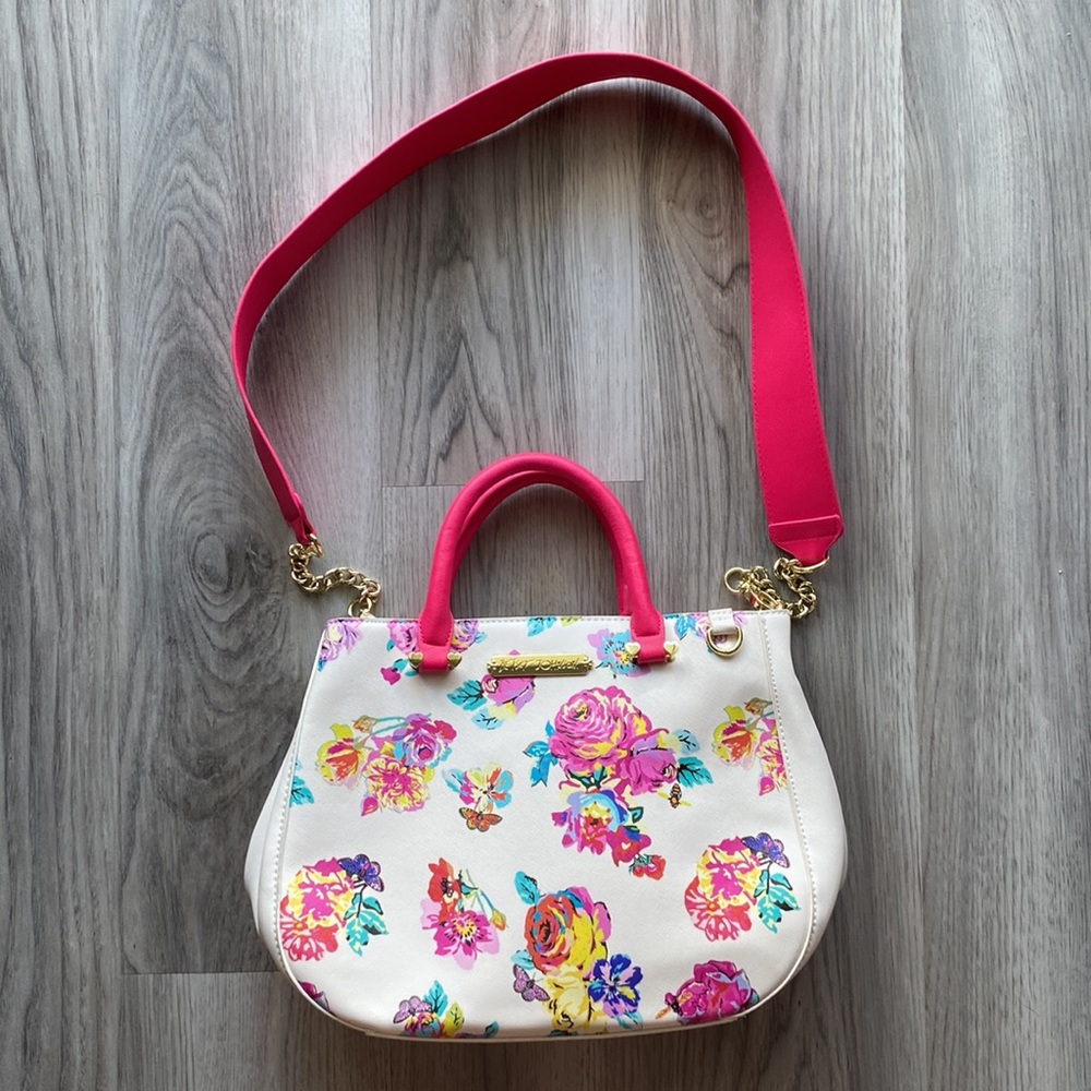Betsey Johnson Floral/Butterflies/Bees Purse